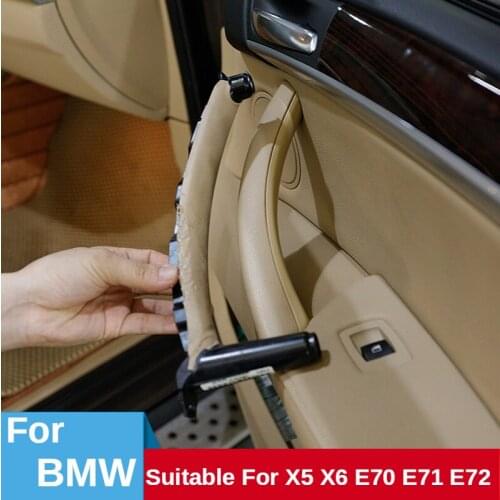 51416969403 Car Interior Door Handles Inner Door Panel Handle Pull Trim Cover Fit for BMW E70 X5 X6 E71 E72 51416969403
