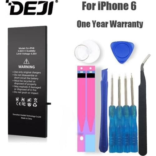DEJI Battery For iPhone 6/6G With Free Tools Kit High Capacity 2200mAh Batteries Replacement Good Quality Original Lithium