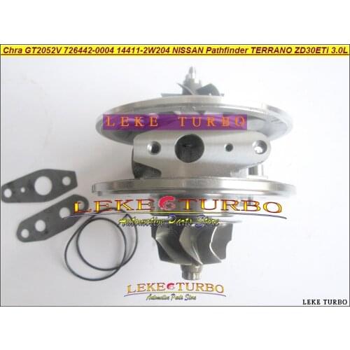 Free Ship Turbo Cartridge Chra GT2052V 726442-0004 726442 0001 726442-5004S 14411-2W204 For NISSAN Pathfinder TERRANO ZD30ETi