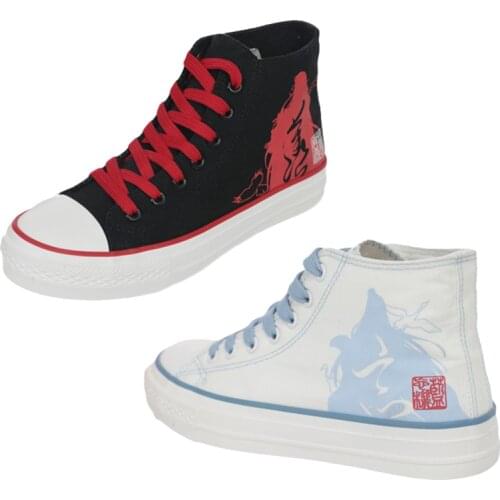 Brdwn The Grandmother of Demonic Cultivation Mo Dao Zu Shi Lan Wangji Wei Wuxian Fashion Flat Casual Canvas Shoes