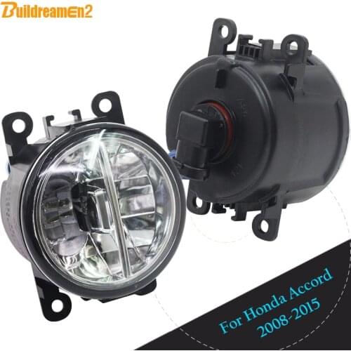 Buildreamen2 2 X Car LED Bulb Fog Light DRL Daytime Running Lamp 12V For Honda Accord 2008 2009 2010 2011 2012 2013 2014 2015
