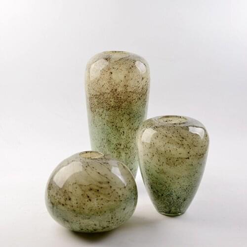 Colored Glass Vase for wedding decoration home decor Tabletop vases for flowers Styling of mermaid terrarium Clear