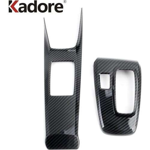 For Hyundai Sonata 2020 2021 Interior Accessories Car Carbon Fiber Gear Shift Panel Cover Trim Car Stickers Car Styling LHD