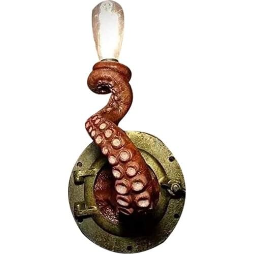 Retro Octopus Electric Light Tentacle with Bulbs Hanging on Wall Octopus Tentacle Lamp Holder