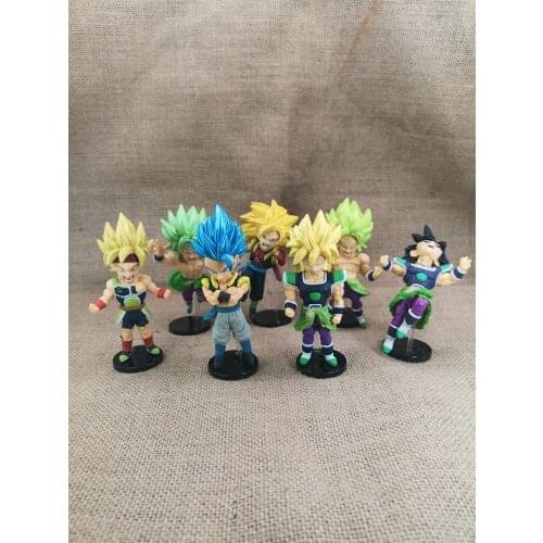 BANDAI Dragon Ball Action Figure WCF Series Dragon Ball Super Fierce Battle Legend Broly Son Goku Model Decoration Toy