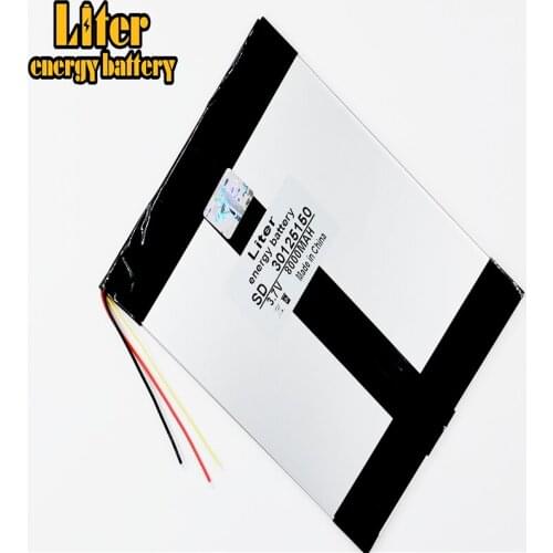 3 line 3.7V 30125150 28125150 8000mah Polymer lithiumion Battery With High Quality Li-ion Tablet pc battery for tablet PC