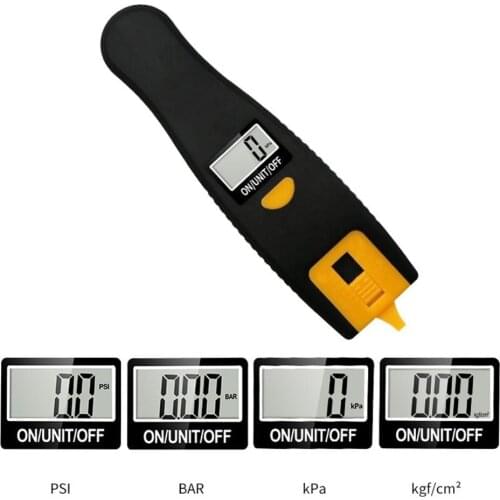 Car Motorcycle Manometer Detector Tool 5-150 PSI/KPA/BAR Accuracy Digital LCD Display Car Wheel Air Tyre Pressure Gauge