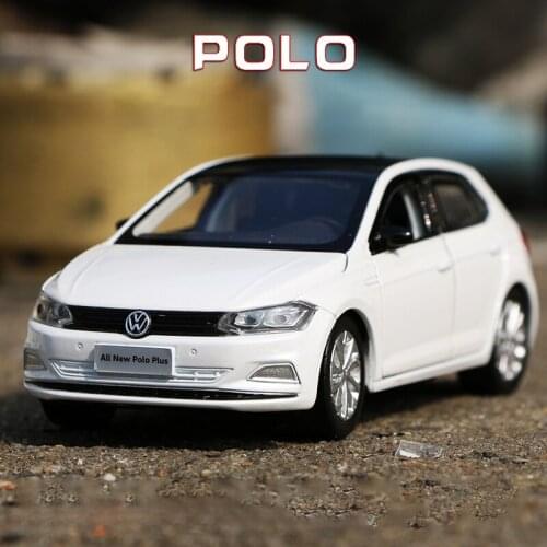 1:32 Volkswagen-polo VW pusl Hatchback car model diecast alloy toy children gift sound light mini car collection free shipping