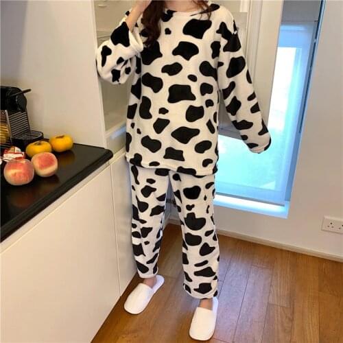 MODENGYUNMA Women's Long Sleeve Pajamas