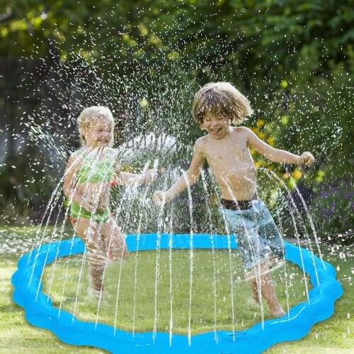 170cm Inflatable Sprinkler Water Mat Beach Play Pad For Kids Baby Outdoor Lawn Sand Sprinkler Cushion Summer Children Water Toys