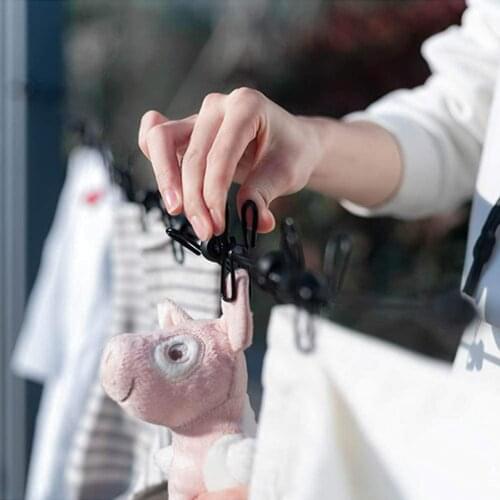 Portable Travel Elastic Clothesline Adjustable Clothes Line With 12pcs Clothespin For Outdoor And Indoor Drying Rack For Clothes