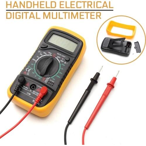 Portable Electrical Digital Multimeter Handheld LCD Voltmeter Volt Backlight AC DC Ammeter Voltmeter Ohm Tester Meter