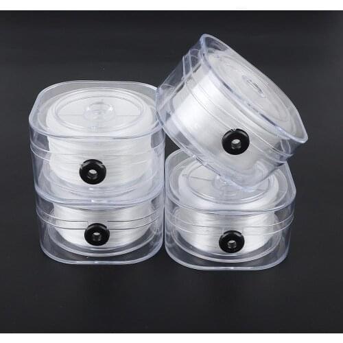 Clear Round Elastic Band Crystal Beading Stretch Thread Elastic Cord Box Wire/String for DIY Crafts Sewing Garment Accessories