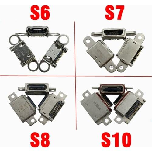 10Pcs TYPE-C Charging Port for Samsung S6 S7 S7Edge S8 S8Plus S9 S9Plus S10 S10Plus Micro USB Jack Socket Connector