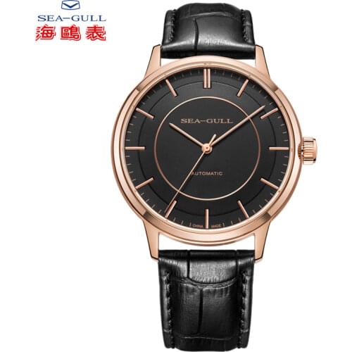 Seagull Mens Watch Automatic Mechanical Watch Classic Series Business Casual Waterproof Sapphire Watch 519.12.6061