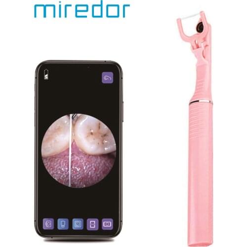 Miredor Visual Dental Floss With Digital Camera,Smart Oral Dental Scaler Teeth Cleaning Machine With 3.0 Mega Pixels Endoscope