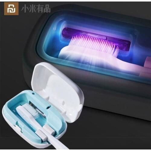 Xiaoda Portable Toothbrush Heads Box Steriliser Case Antibacteria UV Light Sterilized Clean Case Battery Powered