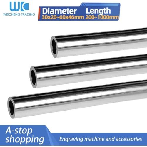 1pc 30mm/35mm/40mm/45mm/50mm/60mm Hollow Tubing Tube Connecting Shaft for cnc parts