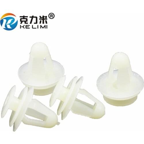 100PCS Interior Garnish Auto Natural Nylon Fastener Universal Clips Fits All Car Door Panel Card Plastic Retainer