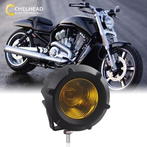 20W Led Motorcycle Spotlight Headlight Fog Light 3000K Moto Accessoire Tractor Auto Led Driving Lights Spot Bulb 12V 24V