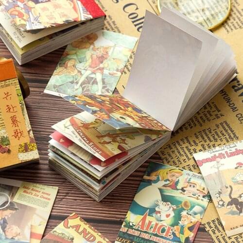 50 Pcs Vintage INS Sticker books fairy tale photo Sticker Decorative Scrapbooking material Diary Album Planner handmade supplies