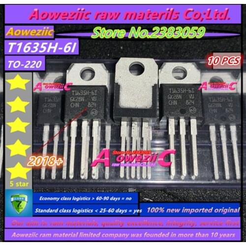 Aoweziic 2018+ 100% new imported original T1635H-6I T1635H-61 TI635H-6I TO-220 Triac 16A 600V