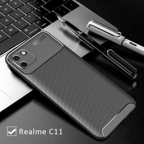 Case on realme c11 bumper cover for oppo realmi c 11 11c realmec11 protective phone coque back bag silicone matte soft tpu armor