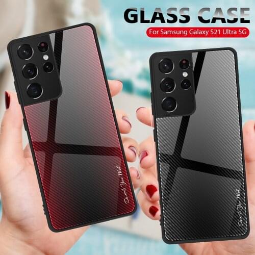 Gradient Texture Tempered Glass Case For Samsung S21 Ultra s21 Plus 5G Luxury Glass Back Covers For Samsung S21 Plus s21+ Ultra