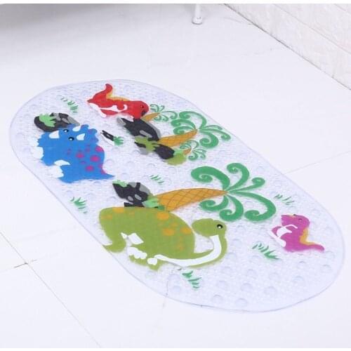Cartoon Printing Children Shower Mats With Suction Cup Bathroom Non-Slip Pad Toilet Floor Rugs Bathtub Foot Carpet Comfortable