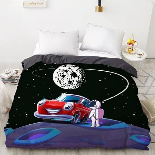Cartoon Childrens Duvet cover Quilt/Blanket/Comfortable Case Bedding for kids baby girls 140x200 for Home Space astronaut Star