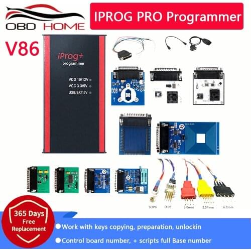 Car Iprog Pro V84 Programmer Kline Can Adapter Mileage Odometer Adjust Tool Airbag Reset Scanner DPF Iprog+ IMMO Iprog-pro