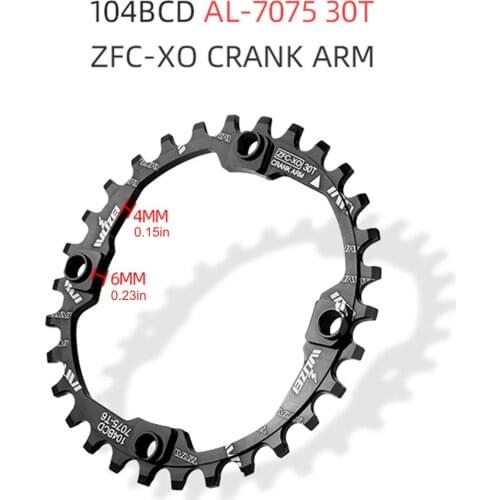 32-40T Bicycle Parts Gear Plate Positive And Negative Sprocket Disc For MTB Bike Single-Speed 104BCD Single Speed Gear Plate