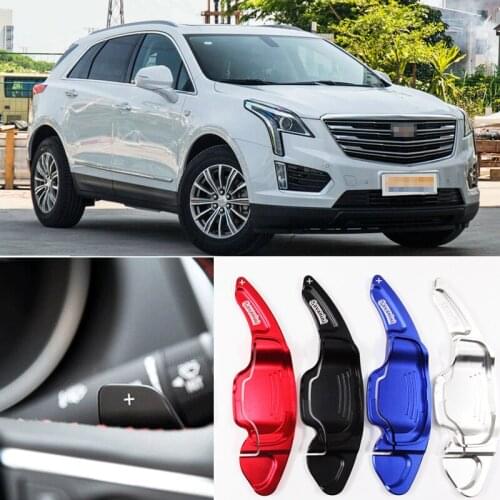 For Cadillac XT5 2016-2018 2pcs Steering Wheel Aluminum Shift Paddle Shifter Extension Car-styling