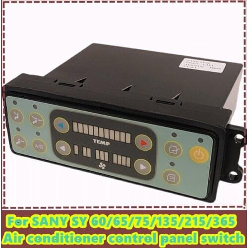 For excavator accessories Sany 60 65 75-8 135 215 air conditioning control panel air conditioning adjustment button switch