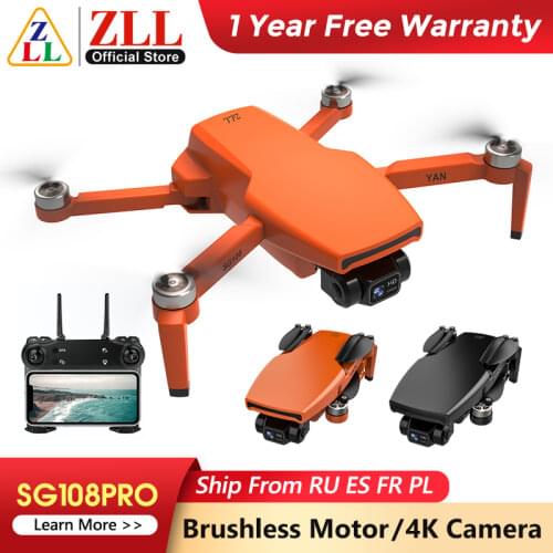 ZLL SG108PRO Two-Axis Gimbal Camera Drone GPS 5G WIFI 4K SG108 Mini Quadrocopter Professional Brushless Motor Dual Cam RC Drone