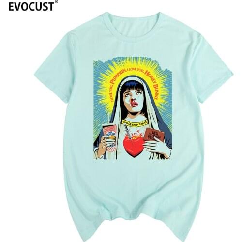 Pulp fiction Quentin Tarantino Hip Hop Virgin Mary Streetwear T-shirt Cotton Men T shirt New TEE TSHIRT Womens unisex Fashion