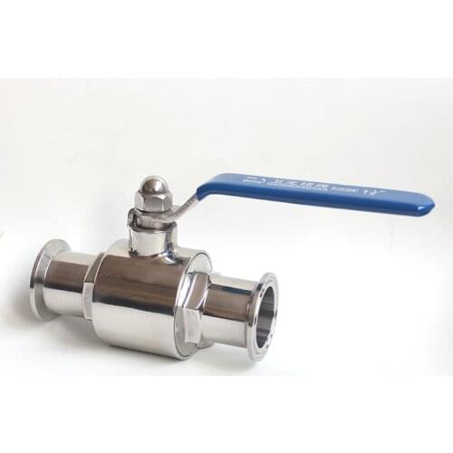 1-1/2" 38mm 304 Stainless Steel Sanitary Ball Valve 1.5" Tri Clamp Ferrule Type For Homebrew Diary Product