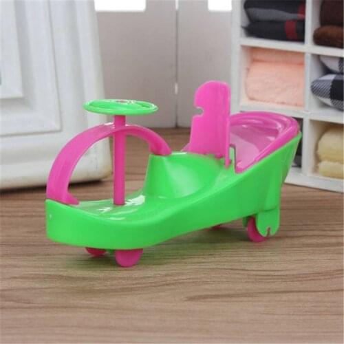Simulation twist car single mini car children girl dream sweetheart play house doll princess toy accessories