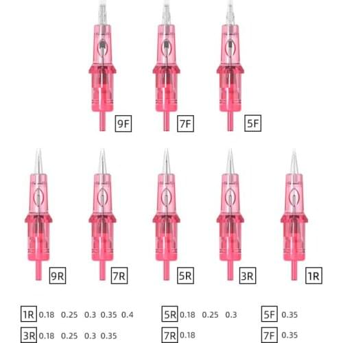 SMP & PMU Tattoo Cartridge Needles Micropigmentation Permanent Make-Up Eyebrows Eyelinver Lips Microblading