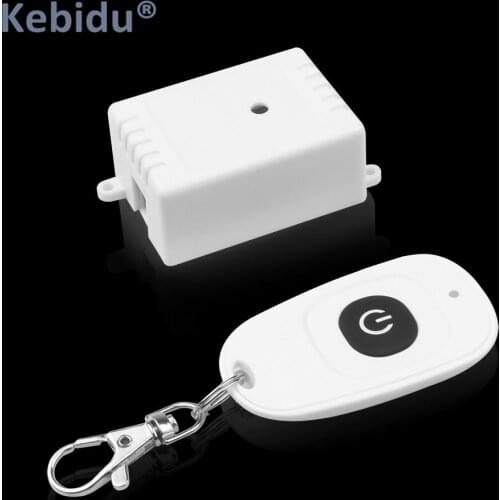 KEBIDU Wireless 433MHz Universal RF Remote Controls Wireless Remote Control Switch AC 110V 220V 1CH Relay Receiver Module