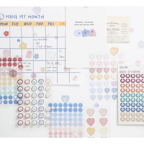 SaYing 3Pcs Summer Series Sticker Ins student Hand Account Decoration Sticker Creative Scrapbooking School stationery Supplies