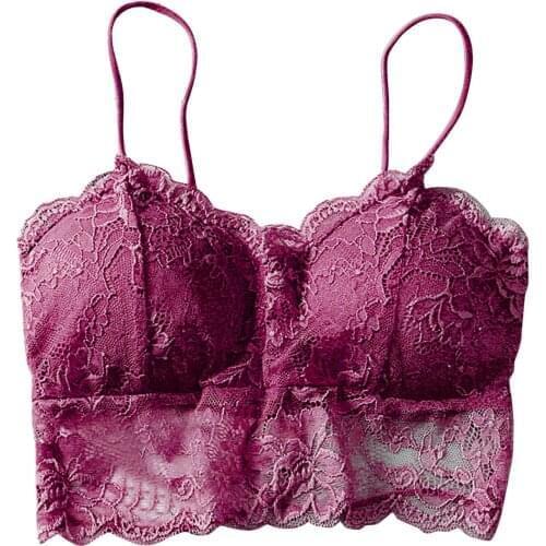 Summer Women Lace Sexy Top Sun Sleeveless Solid Tops Unpadded Bralette Bra Bustier Zipper Back Club Crop Tank Plus Size S-XL