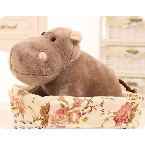 Small cute plush hippos toy new simulation hippos doll gift about 25cm 2997