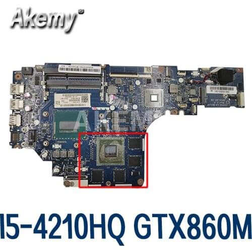 AKEMY ZIVY2 LA-B111P Motherboard For Lenovo Y50-70 Laptop notebook Motherboard Test Motherboard W/ I5-4210HQ CPU GTX860M-4GB
