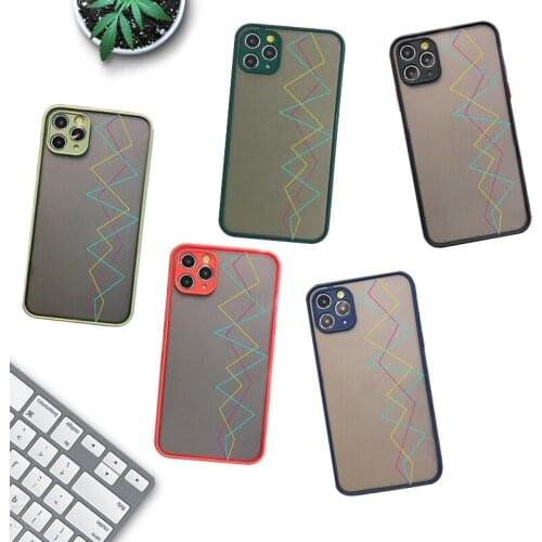 Fashion Art Geometric Case for iPhone 11 Pro X XS XR Max 6 6S 7 8 Plus 9 SE 2020 Camera Protection Shockproof Bumper Phone Cover