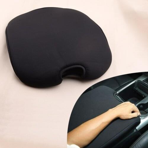 Black Car Front Center Console Cover Armrest Pad Sponge Fit for Dodge RAM 1500 2500 3500 2010 2011 2012 2013 2014 2015 2016 2017