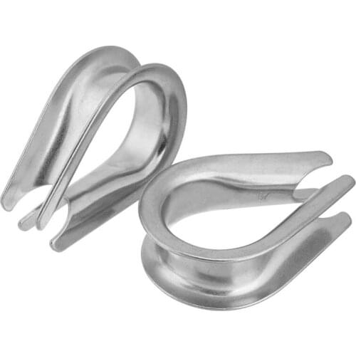 304 Stainless Steel Thimble for 14mm 16mm 18mm 20mm 22mm 24mm Diameter Wire Rope Cable Thimbles Rigging -Pack of 2