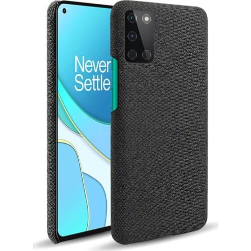 The new model is suitable for OnePlus8T mobile phone case solid color frosted cloth pattern anti-fall protective cover