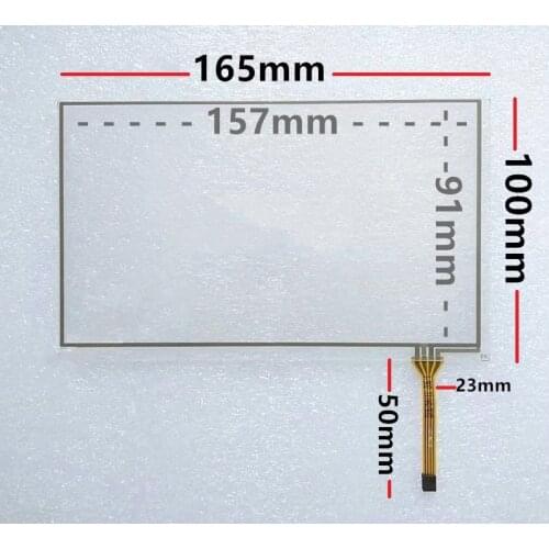 New 7-inch 4-wire industrial industrial control commercial equipment touch screen 165*100mm