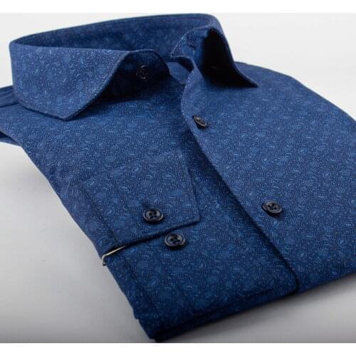 2020 New Arrival Solid Causal Formal Business Long Sleeve Button Down Cotton Polyster Shirt Dress Fashion Clothing